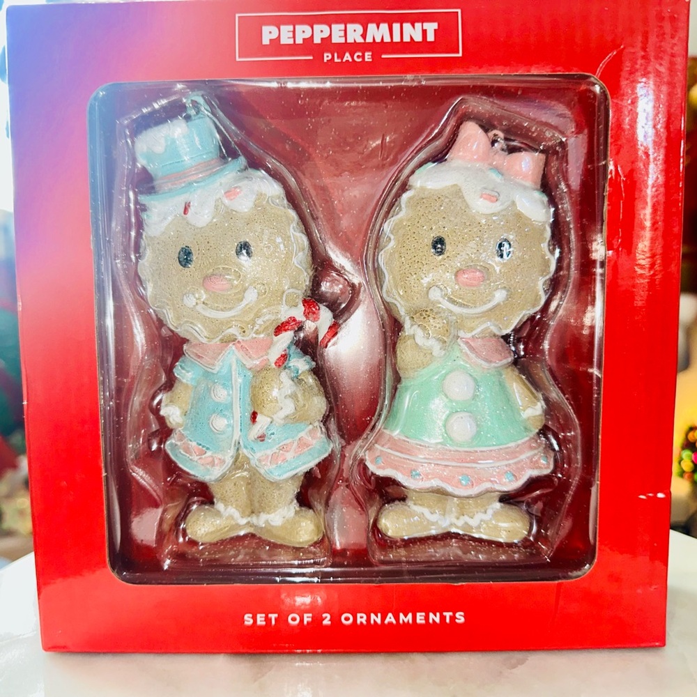 Peppermint Gingerbread ornaments
